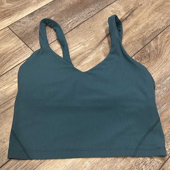Lululemon Align Ribbed Tank Top in Green Jasper Size 6 - Picture 5 of 9